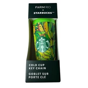 NWT Starbucks‎ x FARM RIO Cold Cup Keychain. Limited edition collaboration
